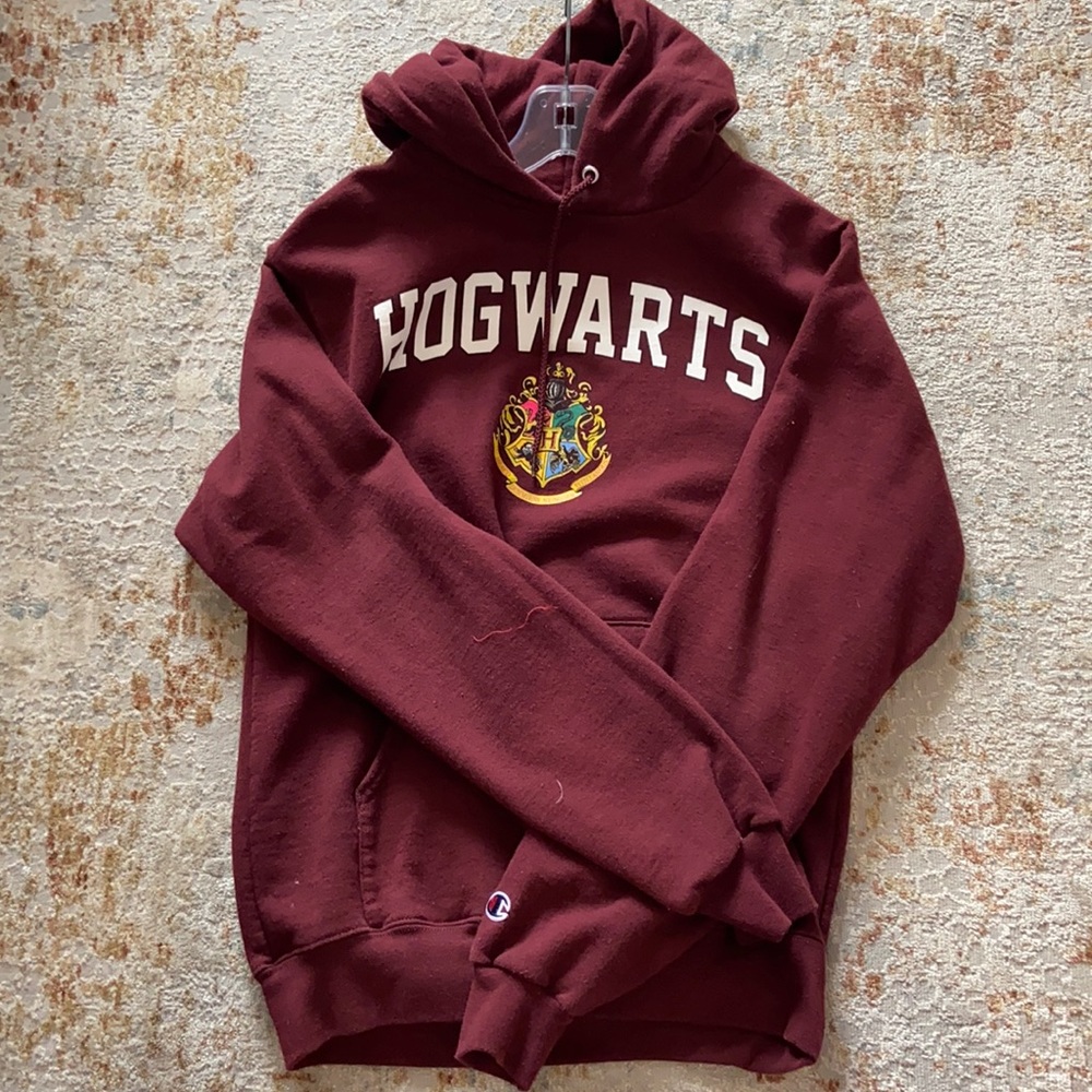 Small hog warts hoodie bought at urban outfitters, champion